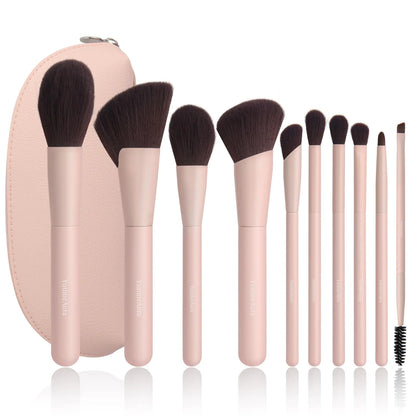 10-Piece Professional Makeup Brush Set